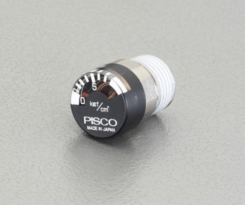 日本ピスコ(PISCO) R1/4” プレッシャーゲージ(雄ねじ) GPC15-02