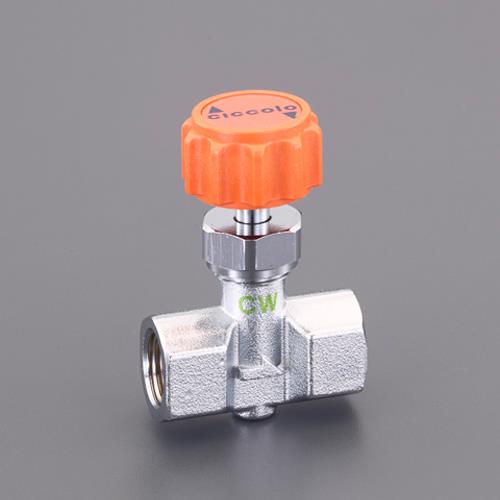 アソー(ASOH) Rc1/4”xRc1/4” ニードルバルブ(RoHS対応品) CW-1022R