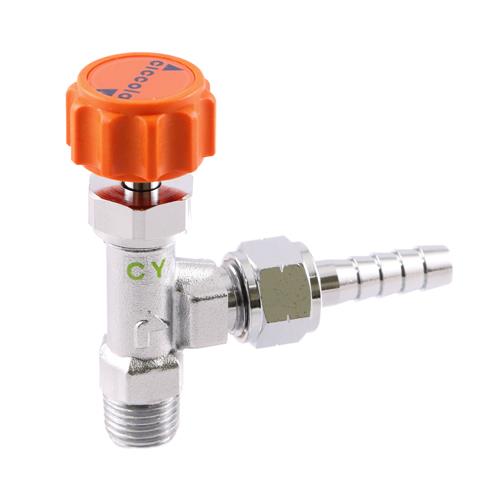 アソー(ASOH) R1/4”xφ 8.0mm ニードルバルブ(ステム型/ROHS) CY-3208R