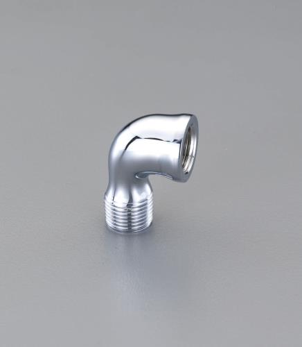 カクダイ Rc1/2”xR 1/2” 給水管用エルボ(クロムメッキ) 6124A-13