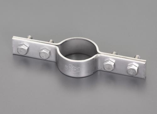 アカギ 100A ステンレス鋼管用床バンド(ステンレス製) A10423-0091
