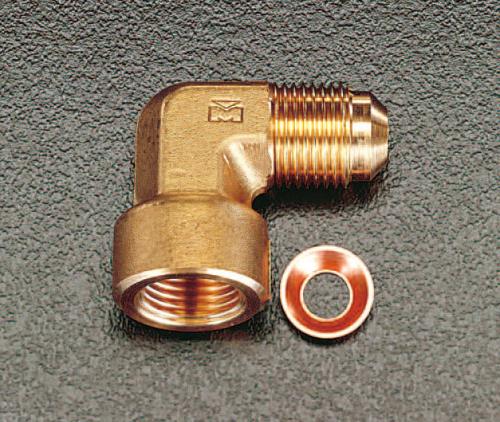 ESCO(エスコ) F1/4”xF1/4” フレアーエルボ(銅パッキン付) EA443EB-2