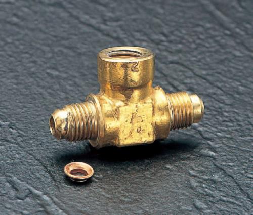ESCO(エスコ) F1/4”xF1/4”xF1/4” スリーウェイティーズ(銅パッキン付) EA443T-2