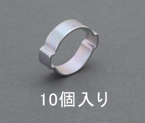 ESCO(エスコ) 23-27mm ホースクランプ(ツーイヤー型/10個) EA463AE-27