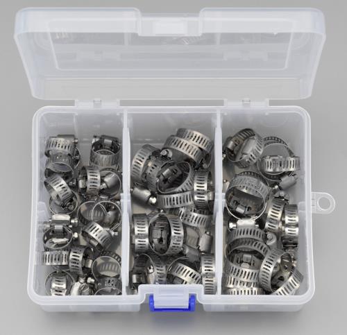 ESCO(エスコ) 5.6-23mm ホースクランプセット(ステンレス製) EA463C