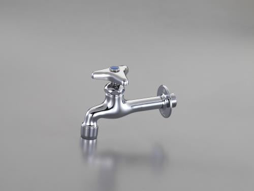 カクダイ PJ1/2” 泡沫胴長横水栓 7022