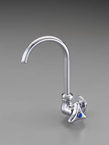 カクダイ PJ 1/2” 横型スワン水栓 7080