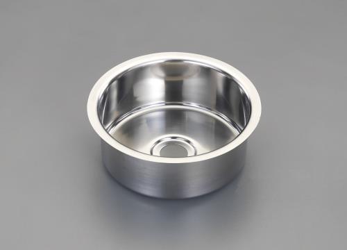 ESCO(エスコ) φ280/240x100mm 平底シンク(ステンレス製) EA468EC-1