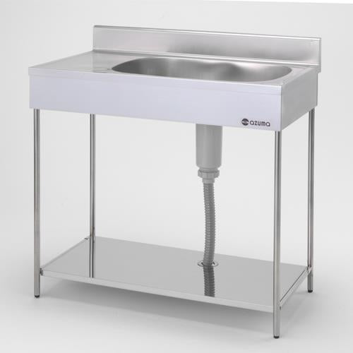 東製作所 800x460x840mm 一槽水切シンク(簡易型/SUS) EKPM1-800R