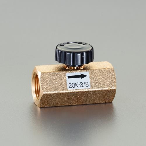 ESCO(エスコ) G 1/2”xRc1/2” ニードルバルブ(圧力計/青銅) EA470CR-3