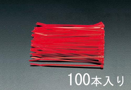 ESCO(エスコ) 150x 3.6mm 結束バンド(赤/100本) EA475C-150