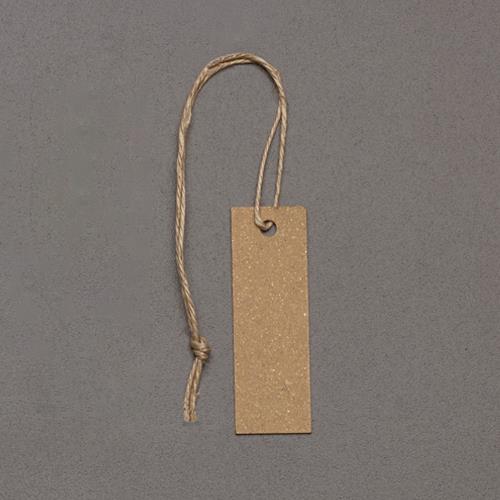 ESCO(エスコ) 37x12mm 糸付タグ(クラフト/100枚) EA475HZ-54