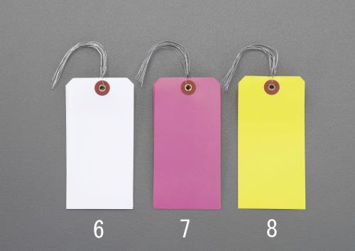 土牛産業(DOGYU) 120x60mm 針金付防水荷札(ホワイト/5枚) 01730