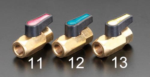 ロテックス(ROTEX) NPT1/8”xNPT1/8” ボールバルブ(赤) RP4200-1