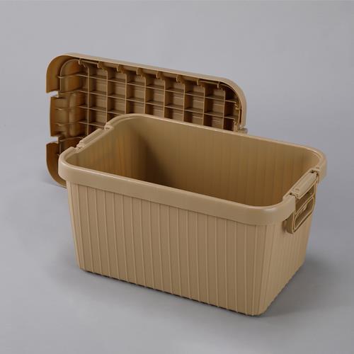 キャプテンスタッグ 585x390x380mm 収納ケース(カーキ) UL-1071