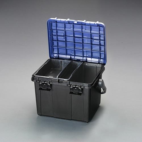 ESCO(エスコ) 465x333x322mm 収納ケース(ブルー/ブラック) EA505-6