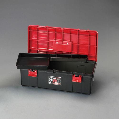 ESCO(エスコ) 697x330x250mm 工具箱(中皿付) EA505KA-690