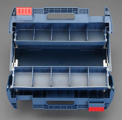 ESCO(エスコ) 450x230x243mm 工具箱(両開き/青) EA505KC-1