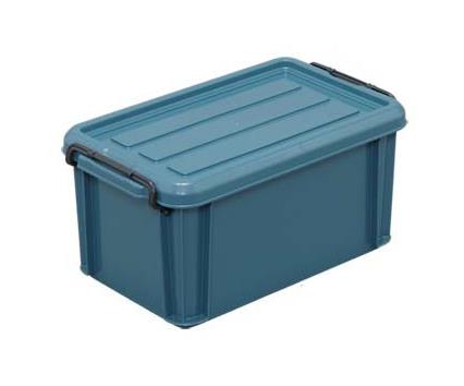 アイリスオーヤマ(IRIS OHYAMA) 345x205x165mm 収納ケース(バックル付/ブルーグリーン) BL-6.6