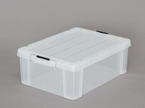 アイリスオーヤマ(IRIS OHYAMA) 624x450x227mm 収納ケース(バックル付/クリア) BL-43