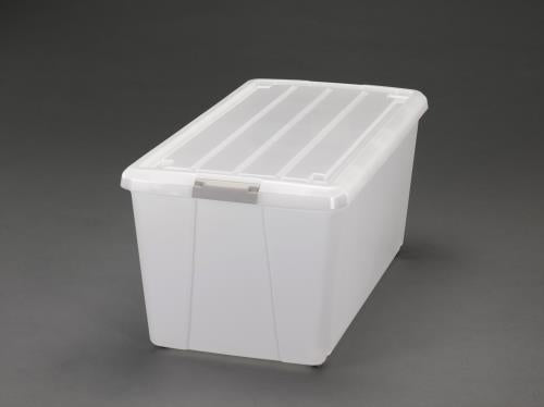 アイリスオーヤマ(IRIS OHYAMA) 390x720x330mm 収納ケース(バックル付/クリアー) N-720