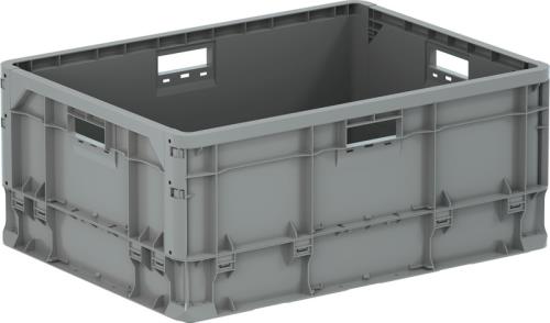 ESCO(エスコ) 670x503x288mm/81.4L 軽量コンテナ(ライトグレー) EA506AF-140