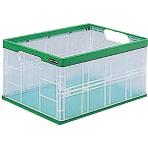 ナカバヤシ 474x348x240mm/33.0L 折畳コンテナ(緑) CFC-501G