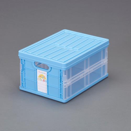 ナカバヤシ 258x358x177mm/11.8L 折畳コンテナ(ブルー) CFC-TC301KB