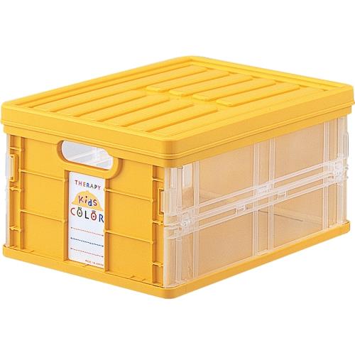 ナカバヤシ 258x358x177mm/11.8L 折畳コンテナ(イエロー) CFC-TC301KY