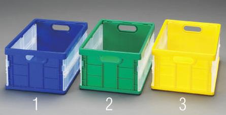 ナカバヤシ 350x250x170mm/11.8L 折畳コンテナ(緑) CFC-301G