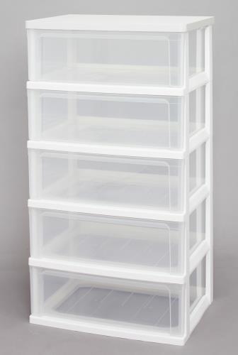 アイリスオーヤマ(IRIS OHYAMA) 556x410x1018mm 引出し式収納ケース(5段) WTW-545