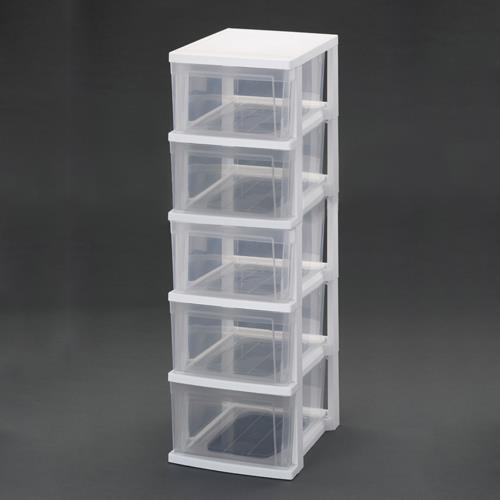 アイリスオーヤマ(IRIS OHYAMA) 309x380x 963mm 引出し式収納ケース(5段) NSS-325