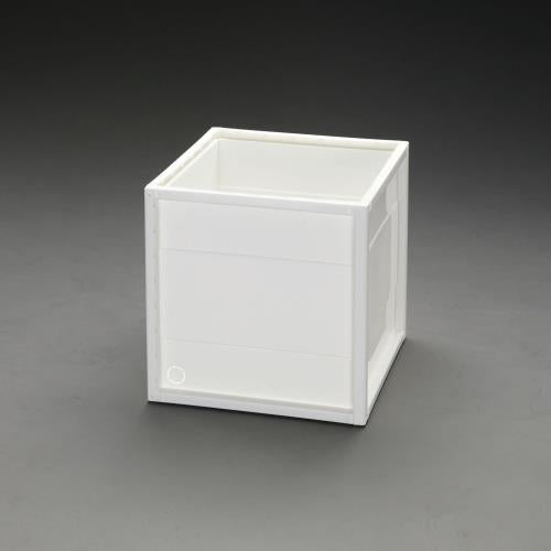 ESCO(エスコ) 360x360x360mm 収納ケース(ホワイト) EA506LW-3