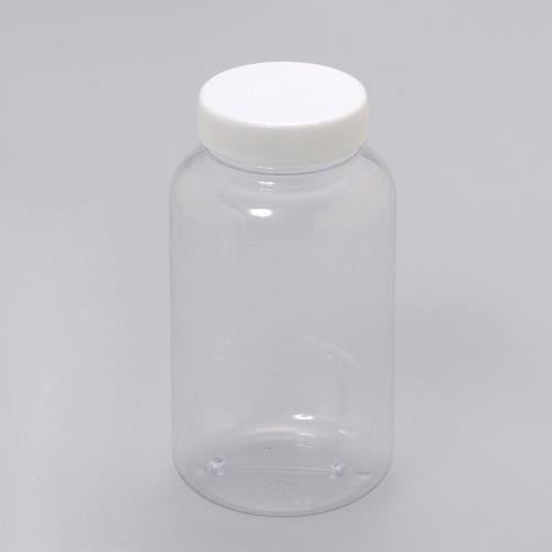 瑞穂化成工業 φ80x 145 mm/500ml 広口ポリ容器(クリアー) 0382