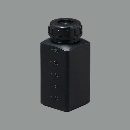 瑞穂化成工業 55x55x128mm/ 250ml 角型ポリ容器(遮光/10個 0142BK