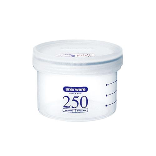 ESCO(エスコ) φ 89x 64mm/250ml 密閉容器(丸型/目盛付) EA508AN-1