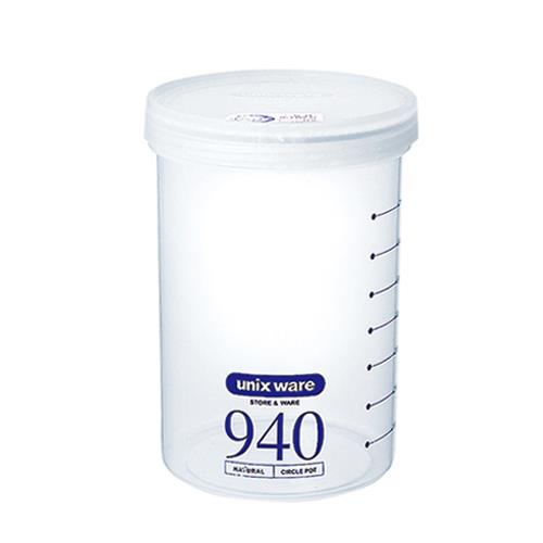 ESCO(エスコ) φ108x150mm/0.94L 密閉容器(丸型/目盛付) EA508AN-4