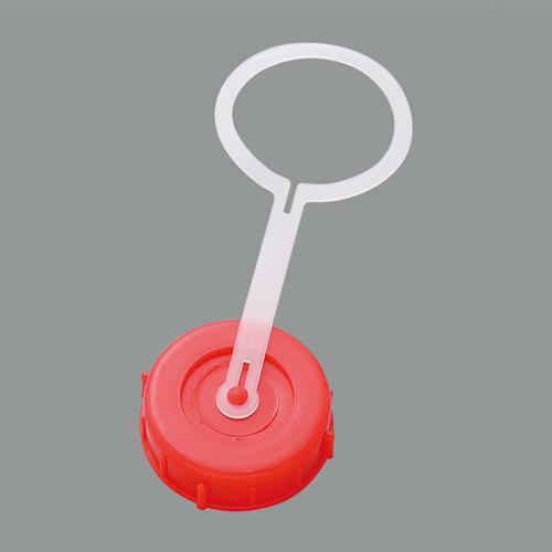 瑞穂化成工業 20L ポリタンク用キャップ(平たん側ツル付/レッド) 2040R