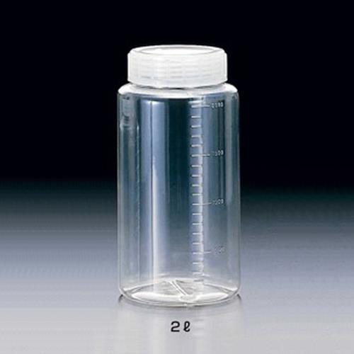 サンプラテック φ121x246mm/2000ml 広口ポリ容器(クリアー) 02017