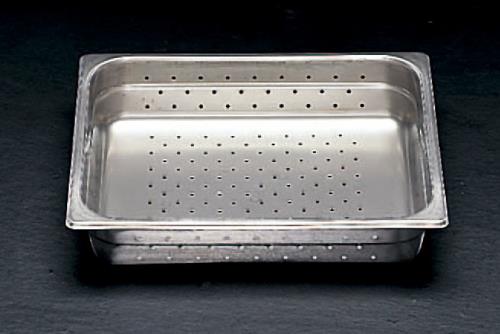 ESCO(エスコ) 325x265x100mm 穴付トレー(ステンレス製) EA508S-142