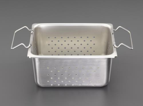 ESCO(エスコ) 325x265x150mm 穴付トレー(ステンレス製) EA508S-152