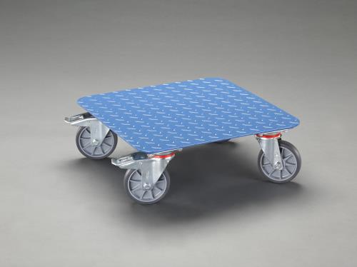 ESCO(エスコ) 500x500mm/400kg ドーリー(ブレーキ付/スチール製) EA520AD-13A
