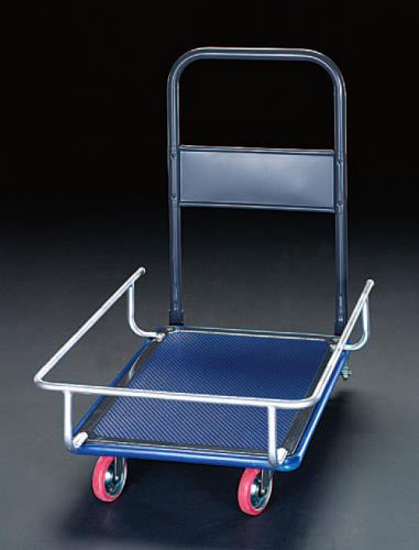 ESCO(エスコ) 830x540mm/150kg 運搬車(フレーム付/スチール製) EA520BC-3