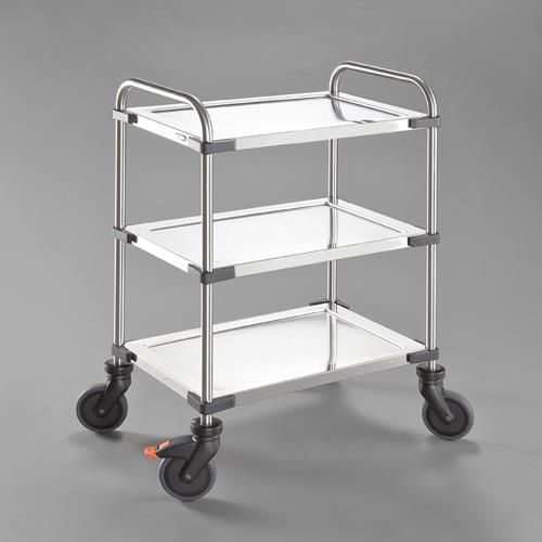 ESCO(エスコ) 630x400mm/150kg 運搬車(三段/ブレーキ付/sus EA520BE-82