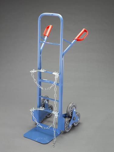 ESCO(エスコ) 590x1300mm/200kg ハンドトラック(ボンベ用) EA520FD-11