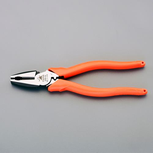 フジ矢(FUJIYA) 200mm 電工ペンチ(圧着付/偏芯型) 3000N-200