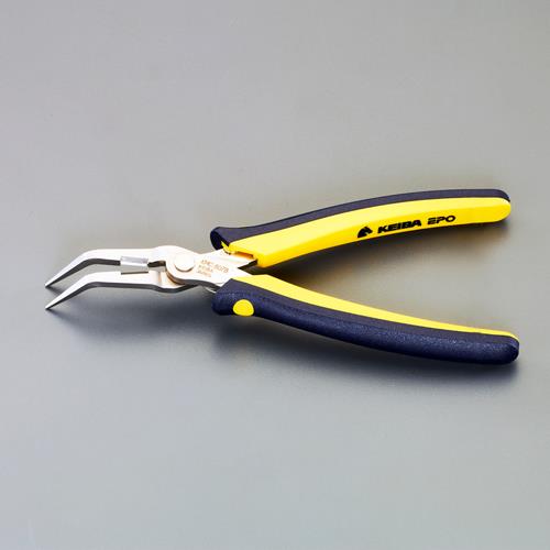 マルト長谷川工作所(KEIBA) 150mm 先細ラジオペンチ(ステンレス製/45゚ベント) KMC-307B