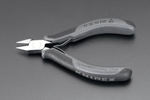KNIPEX(クニペックス) 115mm 精密用ニッパー(ESDグリップ) 7732115ESD