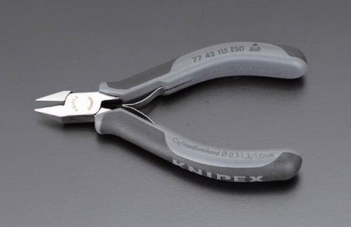 KNIPEX(クニペックス) 115mm 精密用ニッパー(ESDグリップ) 7752115ESD