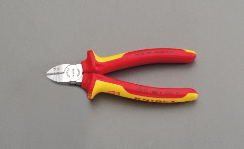 KNIPEX(クニペックス) 160mm 絶縁穴付ニッパー(グリップ付/メッキ) 1426160